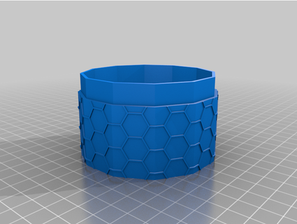 hexagon storage pot fleetwoodmacintosh 3d print model - Mito3D