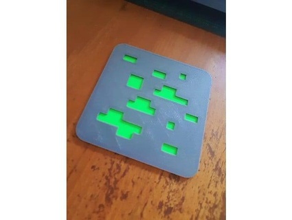Minecraft bevanda sottobicchiere iconcepts 3d print model - Mito3D