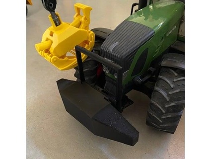 bruder tractor bumper koeniedb 3d print model - Mito3D