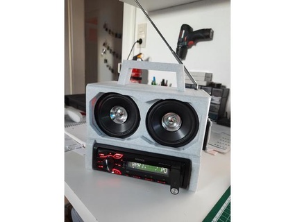din Radio Astuccio guaina macchina Radio robin499 3d print model - Mito3D
