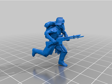 krieg infantry charging running trungquang1999 3d print model - Mito3D