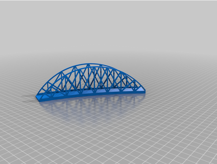 Pont redondeado droit ferrocarril chelle renerocher 3d print model - Mito3D