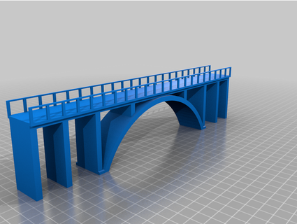 pont ferroviaire chelle renérocher 3d print model - Mito3D