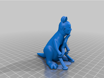 kangourou Plastique 3d 3d print model - Mito3D