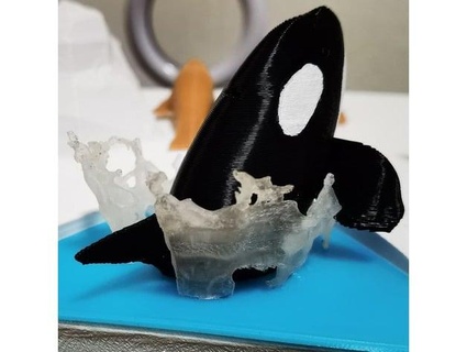 water splashes whales r0mats 3d print model - Mito3D