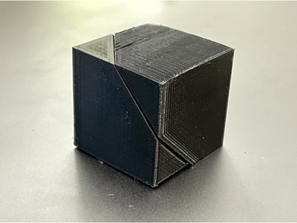 hexagon split cubo modello jeffgus 3d print model - Mito3D