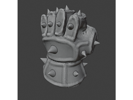 spiked gauntlet grumpusbumpus 3d print model - Mito3D