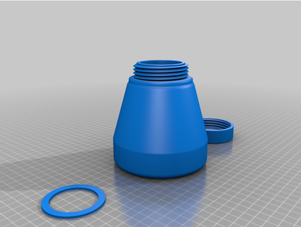 powder coating bottle derrickcullen 3d print model - Mito3D