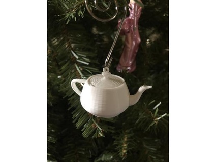 utah teapot ornament electric pierogi 3d print model - Mito3D