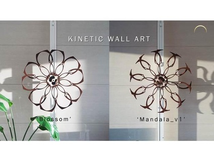 kinetik duvar Sanat çiçek mandala ev dr ay 3d print model - Mito3D