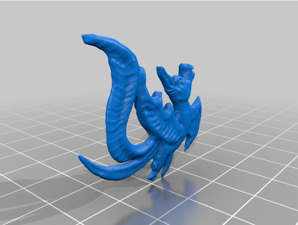 dragon shaped anahtar yüzük pcn3dprinting 3d print model - Mito3D