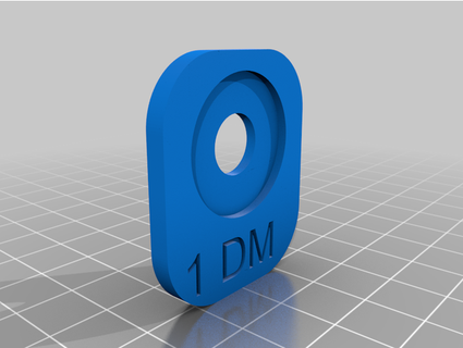 1 dm Center schlagen Heilige Ringe 3d print model - Mito3D