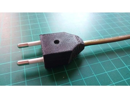 electric plug case eu dark jumpy 3d print model - Mito3D