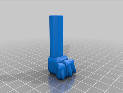 dino pipe adulterar nooksak 3d print model - Mito3D
