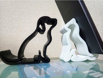 doggy phone holder re-upload lis113 3d print model - Mito3D