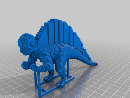 rocksaurus espinossauro drcraftiano 3d print model - Mito3D
