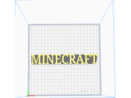 Minecraft schriftzug tntgamer337 3d print model - Mito3D