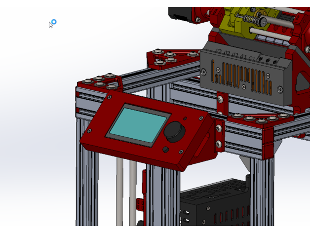 am8 lcd12865 Halter Unterstützung KONSTRUKTIE 3D print model - Mito3D