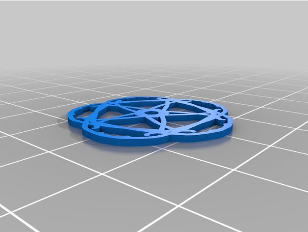 tapoter courbé sarcelle étincelle 3D print model - Mito3D