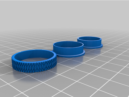 neumático anillo vinilo 3d print model - Mito3D