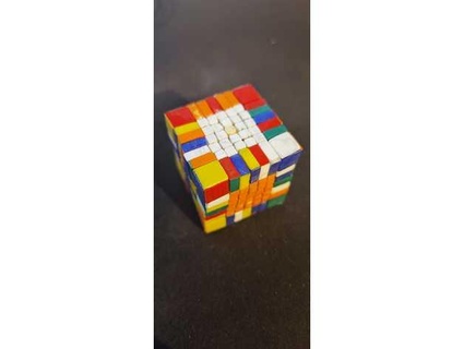 mini 7x7 rubik cube 35mm Feu 3d print model - Mito3D