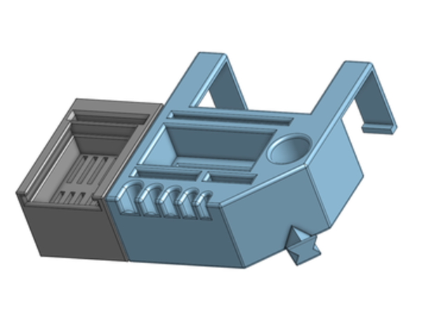 ender 5 plus tool holder extended version 2 lvk73 dk 3D print model - Mito3D