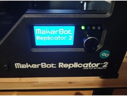 cr10 afficher + sd titulaire soutien makerbot réplicateur 2 cjs9000 3d print model - Mito3D
