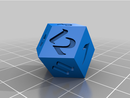 blanks alternate shapes rybonator's okamifabrications' free dice set kenkoden 3d print model - Mito3D