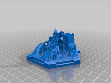 catan fantasy castle tile nms26 3d print model - Mito3D