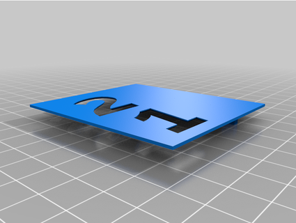 slotcar track lane-numbering templates muratore73 3d print model - Mito3D