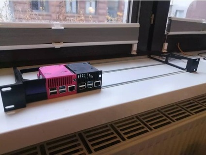 raspberry pi 4b modular 19 rack 1u oled kvm gisfabrik mainz 3d print model - Mito3D