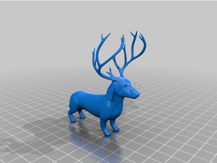 holiday christmas dachshund sojer 3d print model - Mito3D