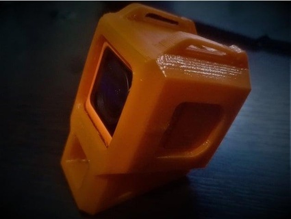 câmera corrida 5 laranja tpu corredor zangão topo monte caso bainha n3xus 3d print model - Mito3D