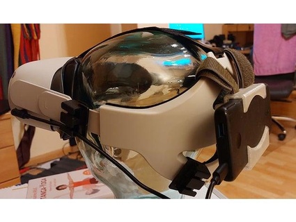cabeça monte powerpack anker PowerCore fino 10000 pd óculo busca bonitinho 3d print model - Mito3D