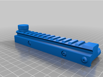 worker adjustable rail riser nerf xyler epiques 3d print model - Mito3D