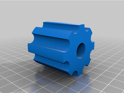 roller shutter shaft end sergiocarreter 3d print model - Mito3D