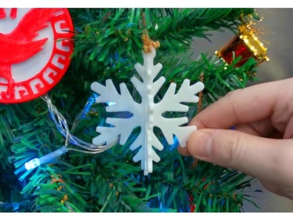 snowflake christmas ornaments 3 types progressth 3d print model - Mito3D