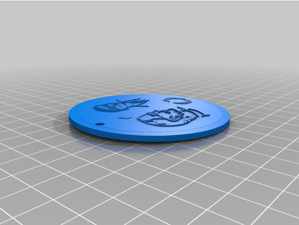 Medalla la teknoloji tik Coruna 3d print model - Mito3D