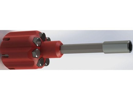 tompouce v2 magnetic screwdriver handle manche de tournevis magn tique maspat 3d print model - Mito3D