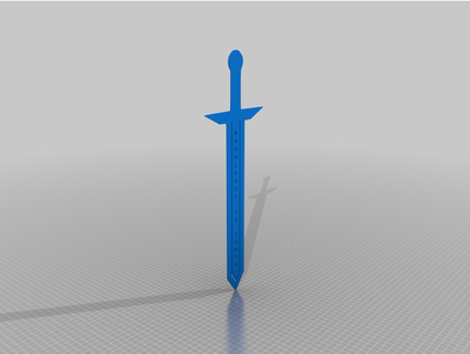 sword bookmark cjtall 3d print model - Mito3D