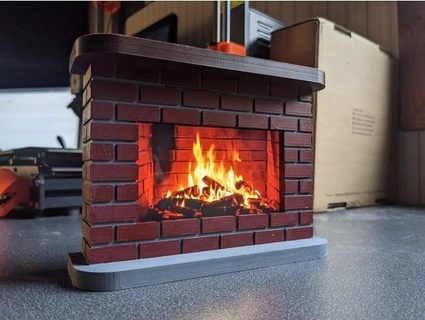 mini fireplace ipod doc cyanfabricates 3d print model - Mito3D