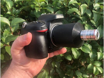dx Nikon mikroskop adaptör Kajashey 3d print model - Mito3D