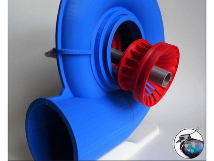 hydro turbine Francis coureur vanneau 3d impressions 3d print model - Mito3D