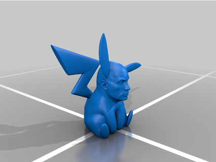rock pikachu pokemon mypokeprints 3d print model - Mito3D