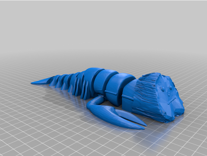 poochrocklobster marcusdecarcus1 3d print model - Mito3D