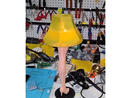 remix - tall leg lamp woodwaker 3d print model - Mito3D