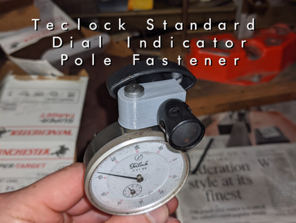 teclock standard dial indicator pole fastener stevew91 3d print model - Mito3D