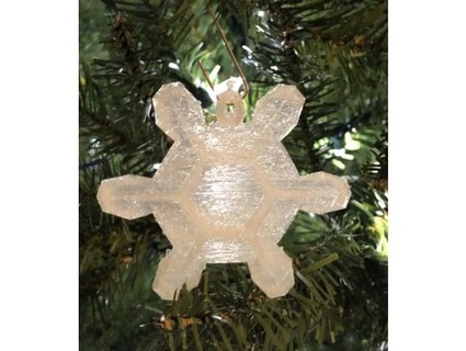 snowflake ornament electric pierogi 3d print model - Mito3D