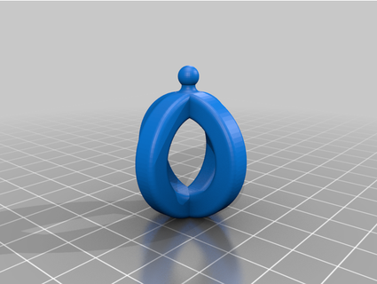 easy hang ornament loop electric pierogi 3d print model - Mito3D