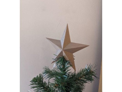 Natale albero stella alberto meduna 3d print model - Mito3D